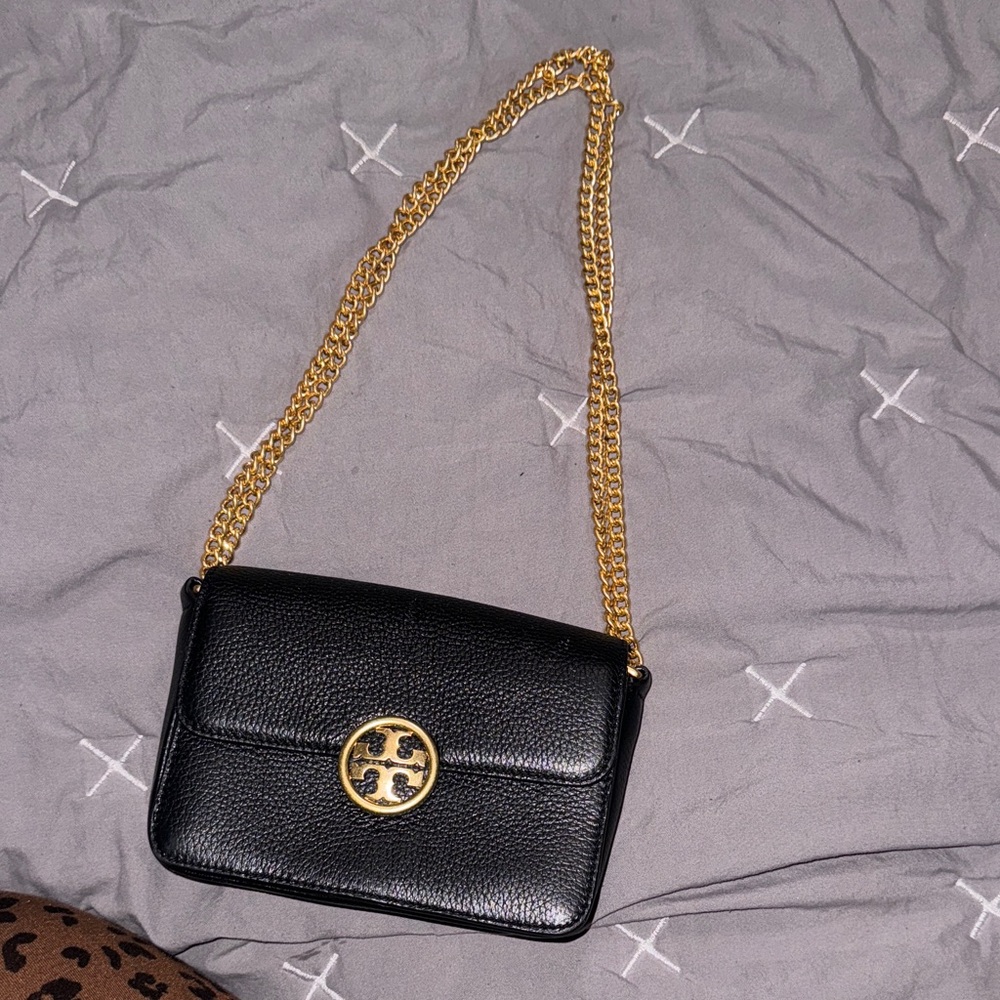 Tory burch Black Leather small bag